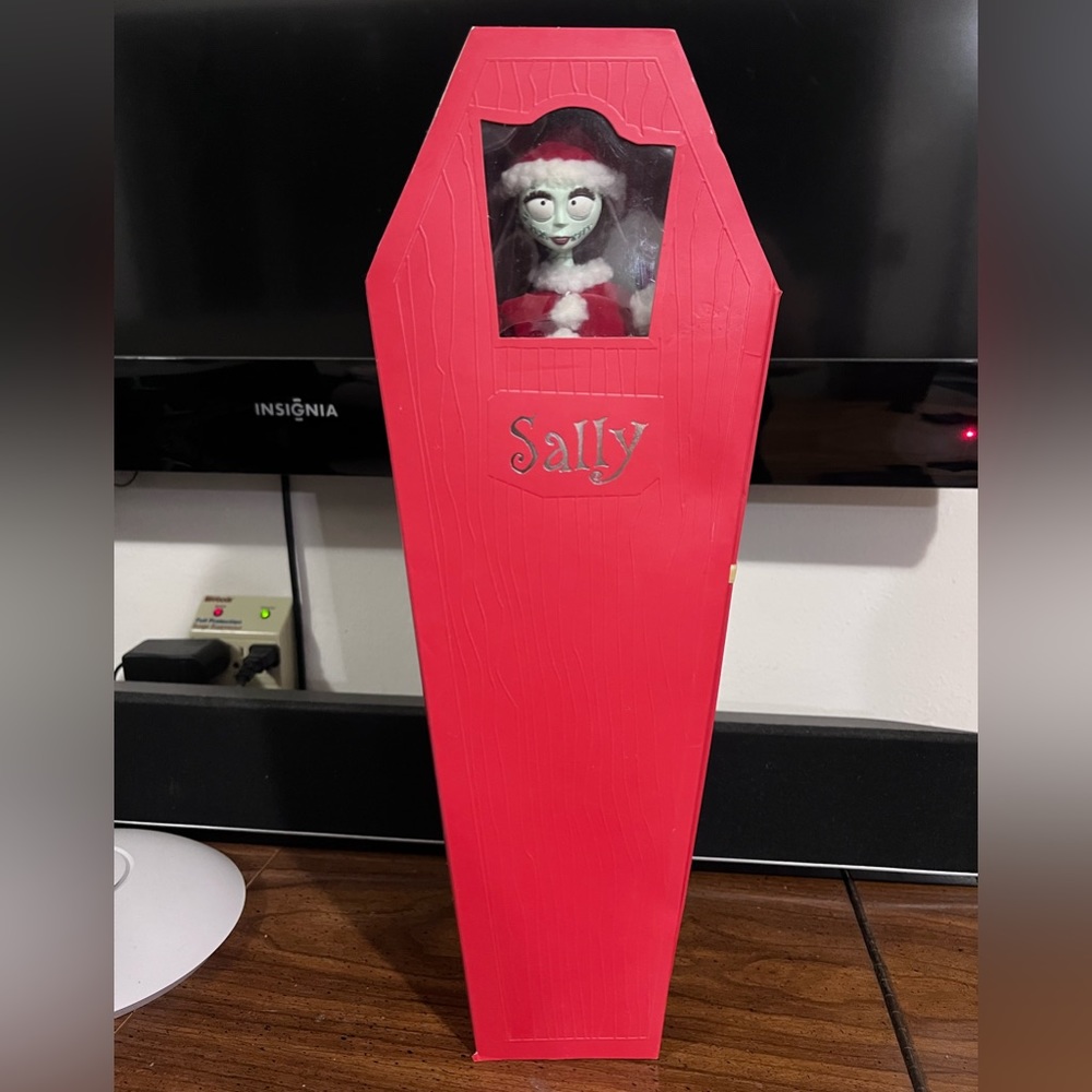 Nightmare Before Christmas Sally Santa outfit in coffin